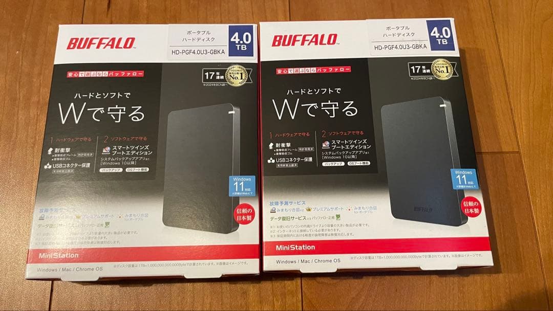 耐衝撃ポータブルHDD 4TB ブラック HD-PGF4.0U3-GBKA WWW_SMP1DAWEKUDUS_SCH_ID