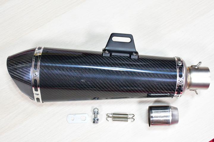 イメージが 汎用 50.8MMカーボン製 マフラーサイレンサー QkdtG-m56613492513 470MM できちんと