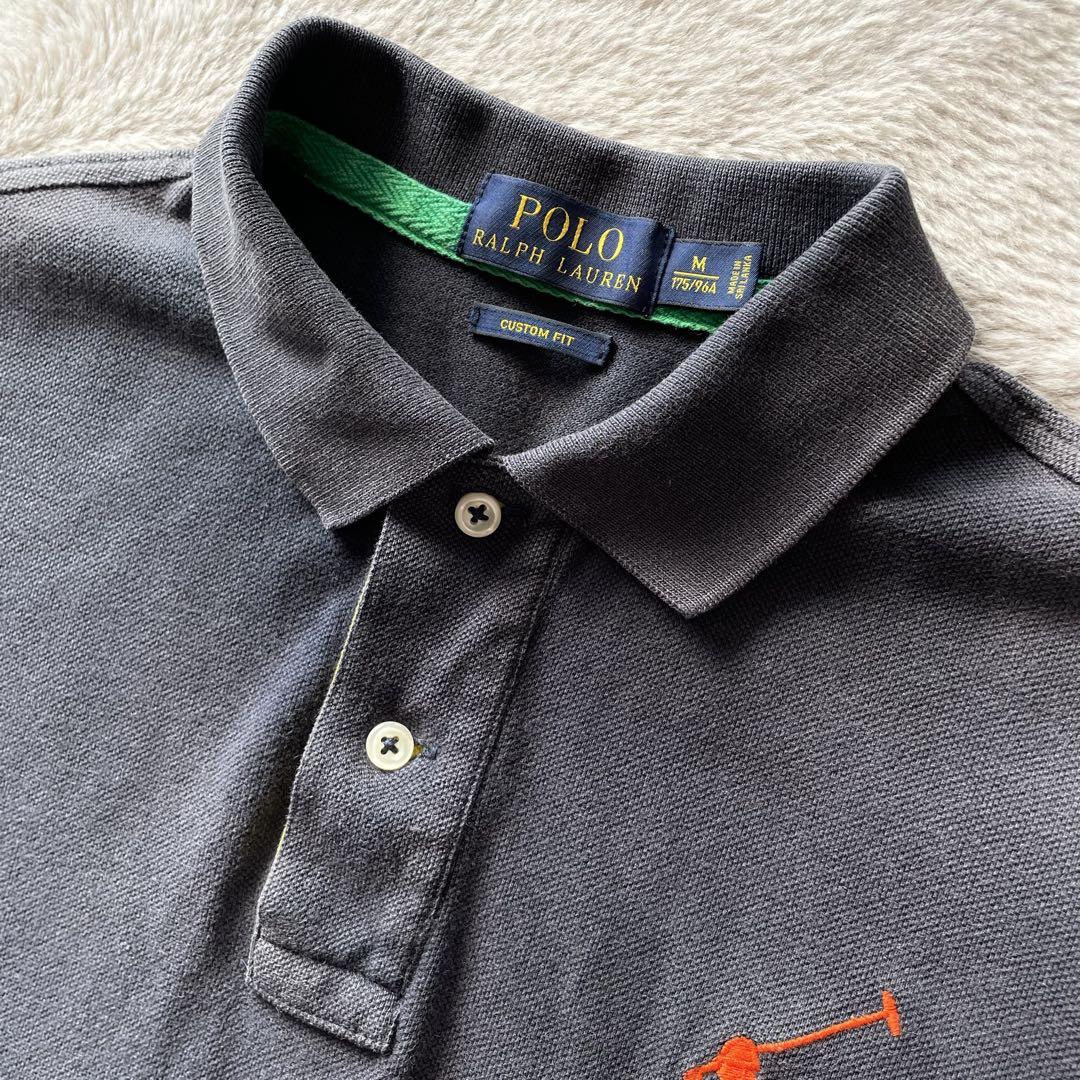 新品 Polo Ralph Lauren 刺繍ロゴ ポロシャツ M 紺 POLO RALPH LAUREN（ポロ ラルフ ローレン）の「【POLO