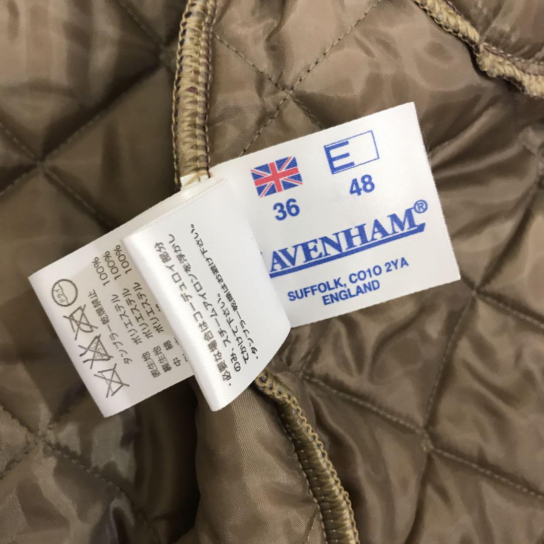 ★良品★LAVENHAM ラベンハム キルティングコート 36 紫 ブランドン