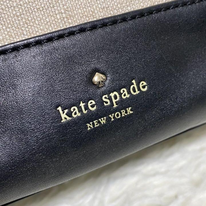 美品✨】ケイトスペード A4可能 トートバッグ キャンバス×レザー