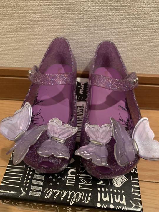 MINI MELISSA☆ラバーシューズ バタフライ 紫