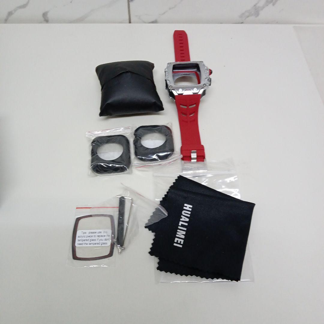 AHNHSKY 保護 ケース Apple Watch 45mm 44mm バンド