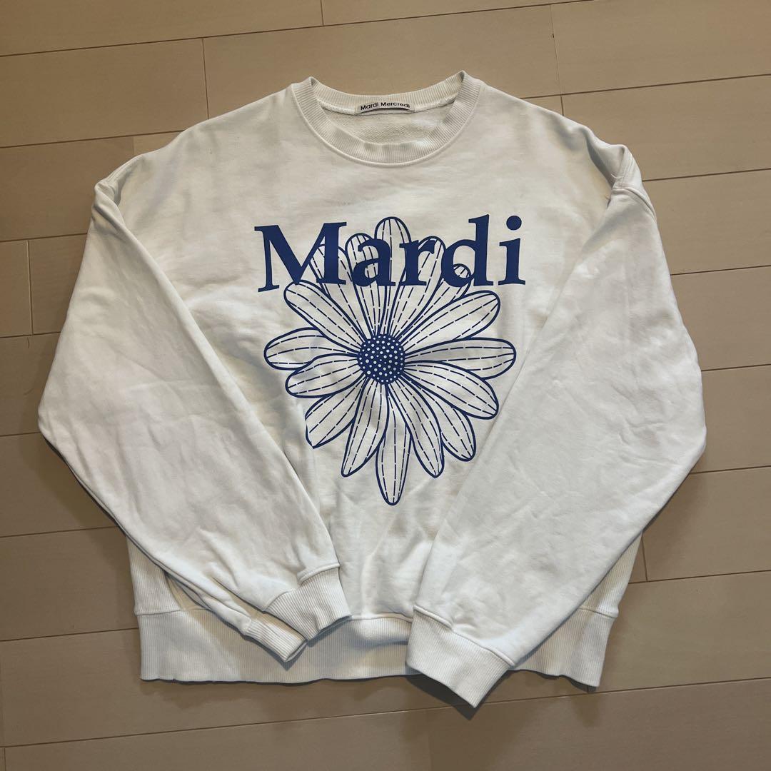 Mardi Mercredi スウェット　ブルー　Freeサイズ