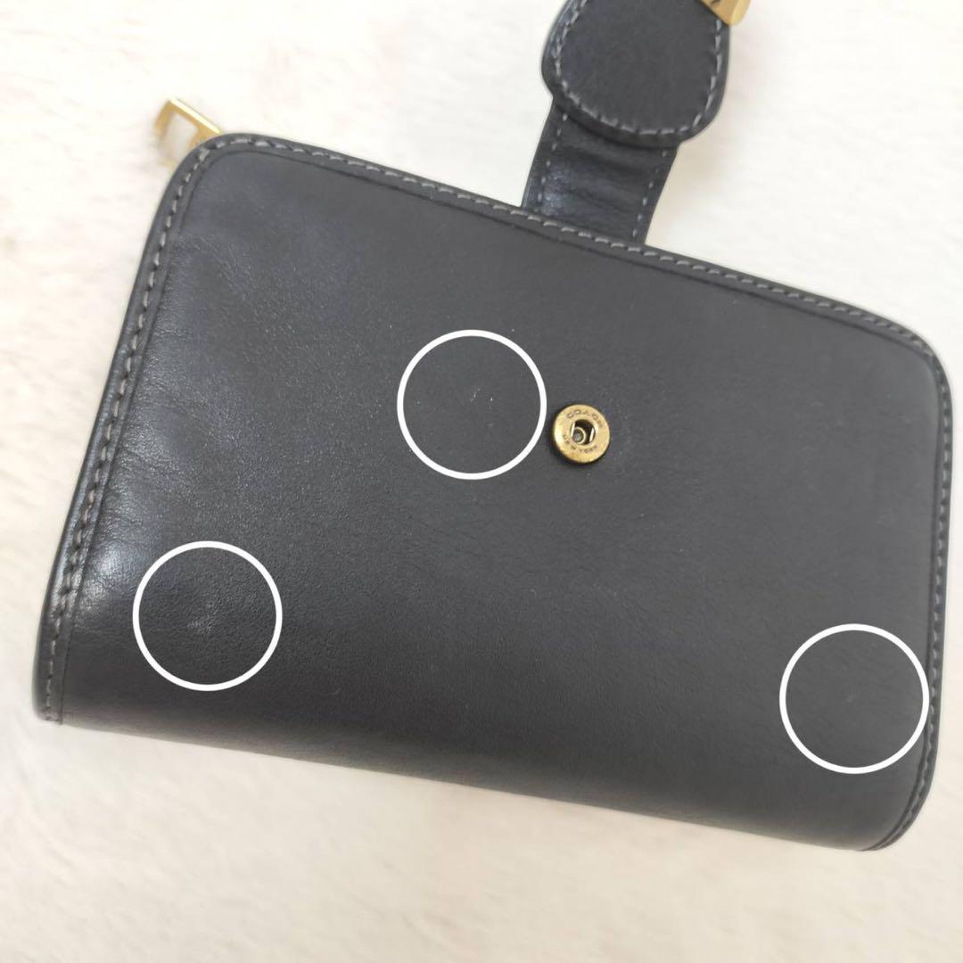 COACH コーチ ミディアムウォレット タビー ブラック 財布 レザー