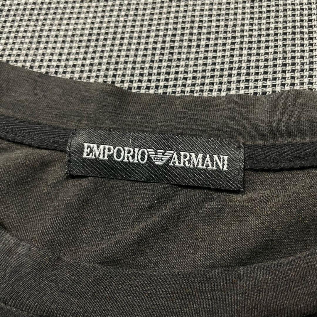 デザイン◎ EMPORIO ARMANI ブラック ロンT エンポリオアルマーニ