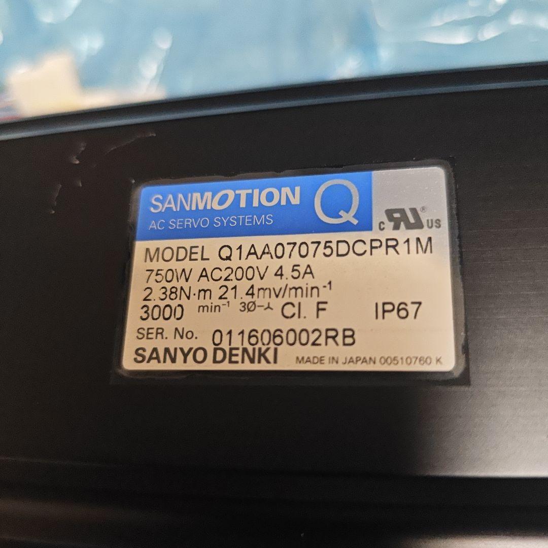 SANYO DENKI ACサーボモーター Q1AA07075DCPR1M SANYO DENKI ACサーボモーター Q1AA07075DCPR1M