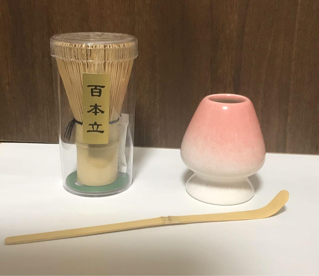 茶筅茶杓茶筅立て3点セット百本立竹茶道