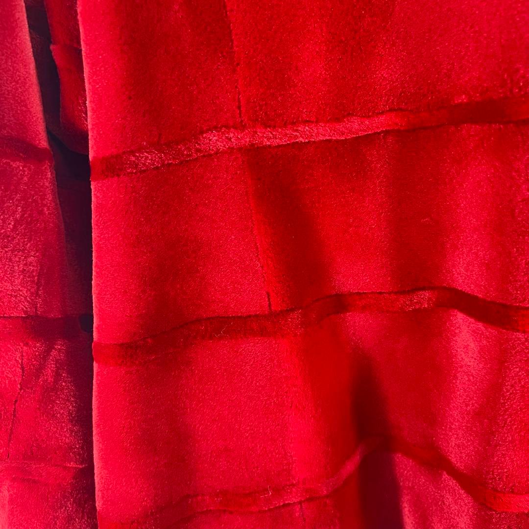 新商品続々。 アルティマミンク シェアードミンク コート レッド ミンクジャケットS・GF