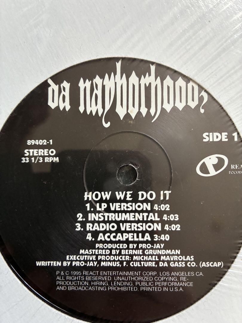 da nayborhood / HOW WE DO IT レコード
