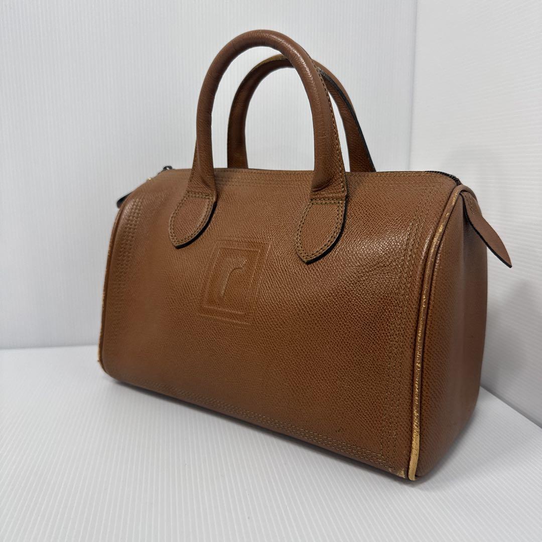 renoma PARIS レノマ レザー ミニボストンバッグ ブラウン系