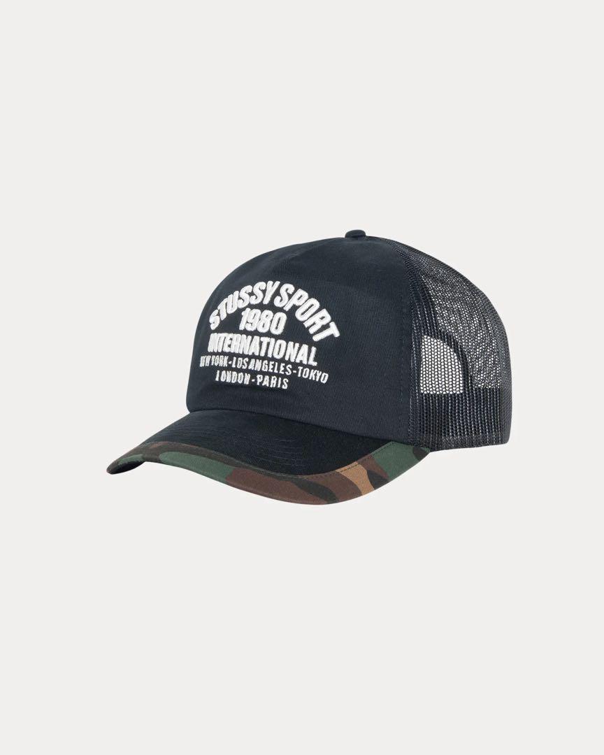 ステューシー キャップTRUCKER INTERNATIONALSNAPBACK