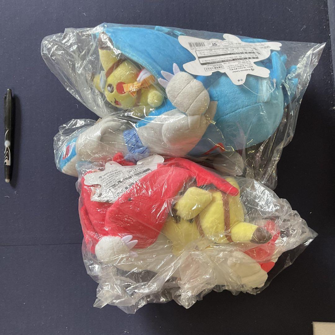 ポケモンセンター ラティオス ラティアスに乗って ピカチュウ ぬいぐるみ