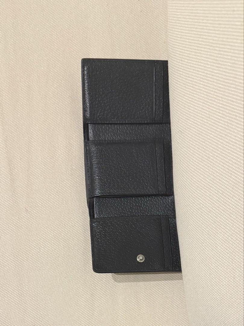 GG 黒 レザー 折りたたみ財布　GUCCI グッチ