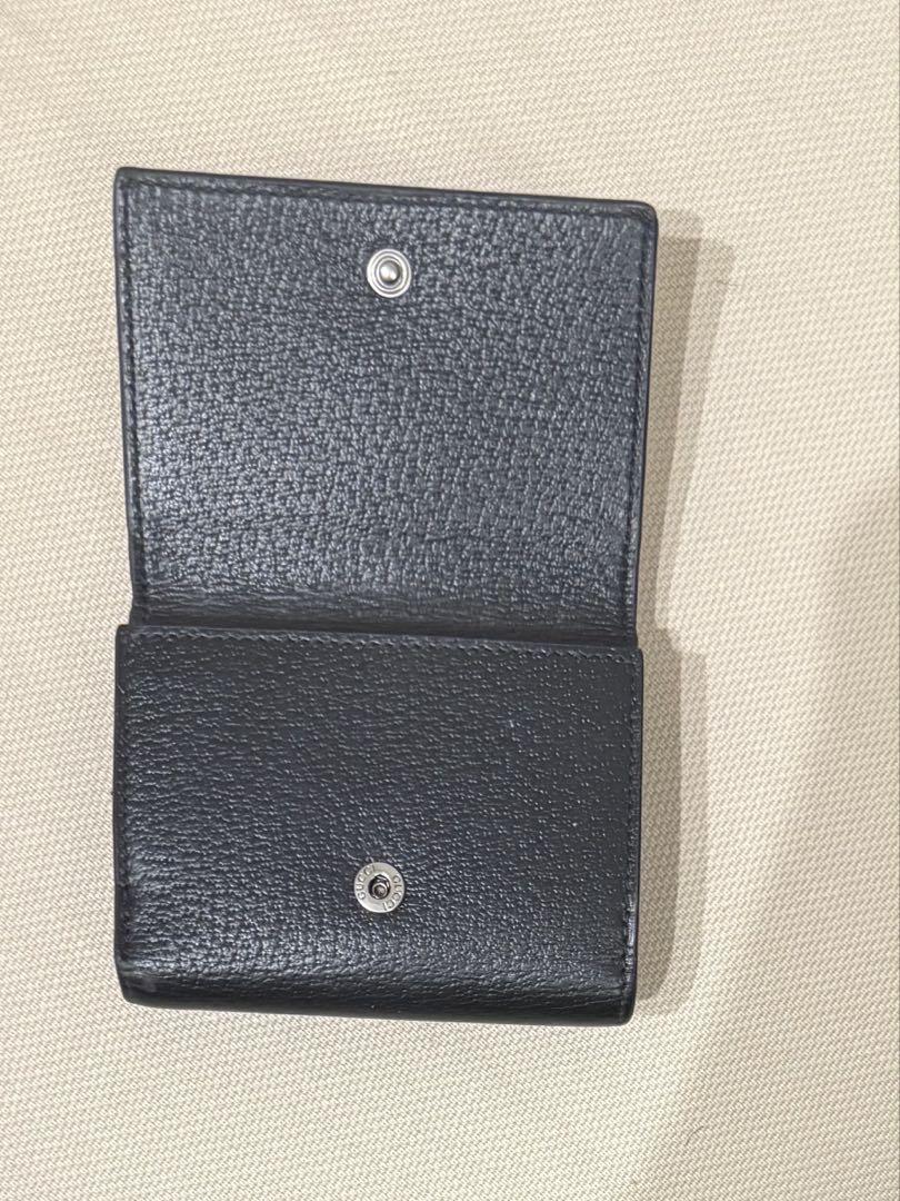 GG 黒 レザー 折りたたみ財布　GUCCI グッチ