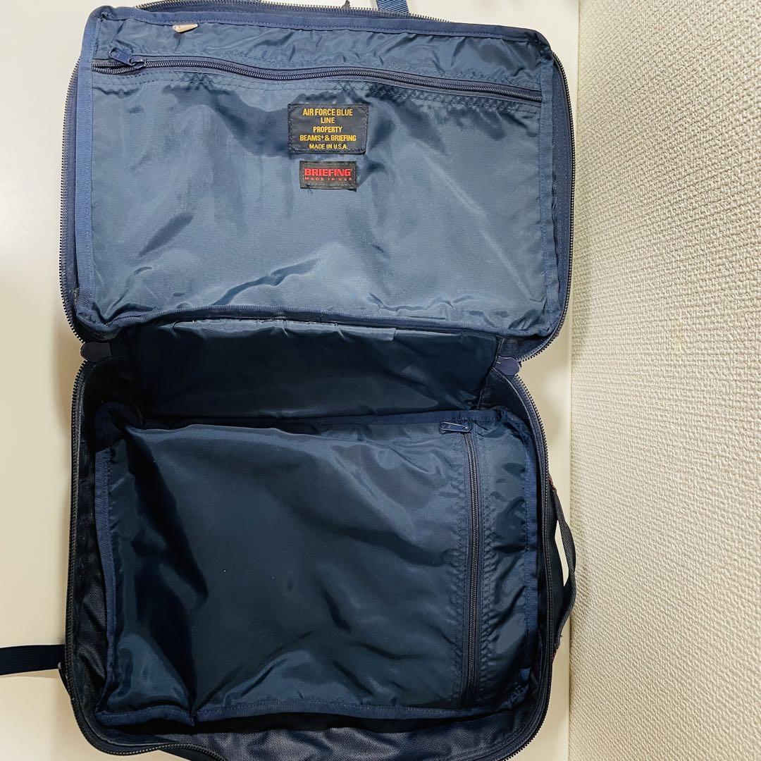 希少 極美品 ブリーフィング ビームスプラス 3way ブリーフケース ネイビー BEAMS PLUS（ビームス プラス）【別注】BRIEFING / 3WAY BAG