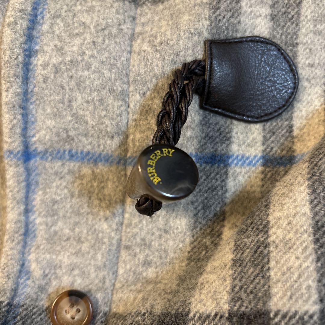 ☆ BURBERRYバーバリーロンドン  ダッフルコート　ノバチェック　グレー