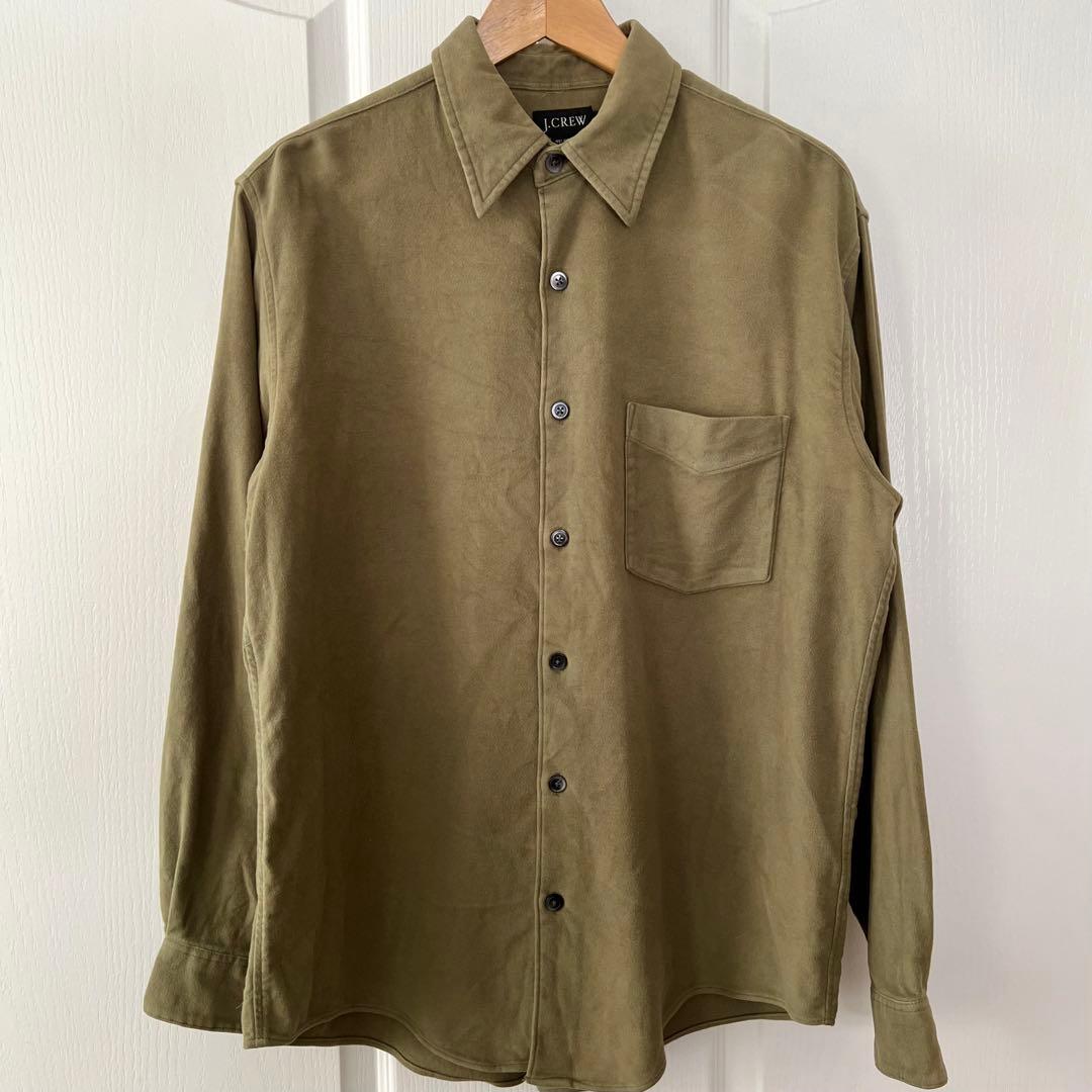 j.crew ジェイクルー 長袖 シャツ ワーク M グリーン
