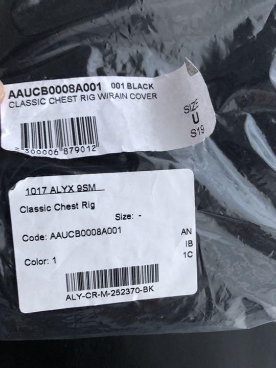 ノミヤ 1017 ALYX 9SM アリクス クラシック チェストリグ バッグ 3IwXg-m56638167860 われます