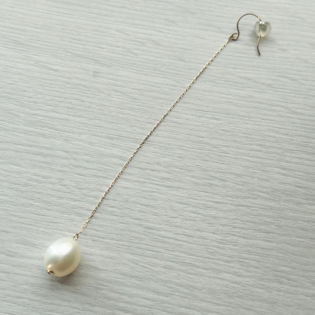 【les bonbon】K10 BLNC ロング ピアス