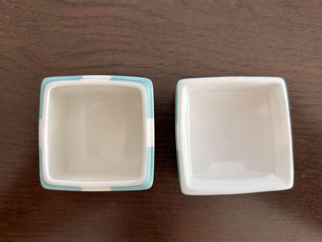 【美品】ティファニー　小物入れ　ミニブルーボウボックス　陶器
