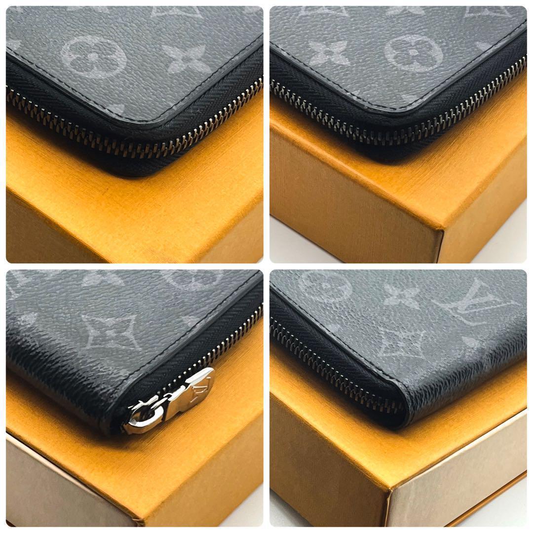 ルイヴィトン【現行未使用に近い】モノグラムエクリプスジッピーヴェルティカル長財布
