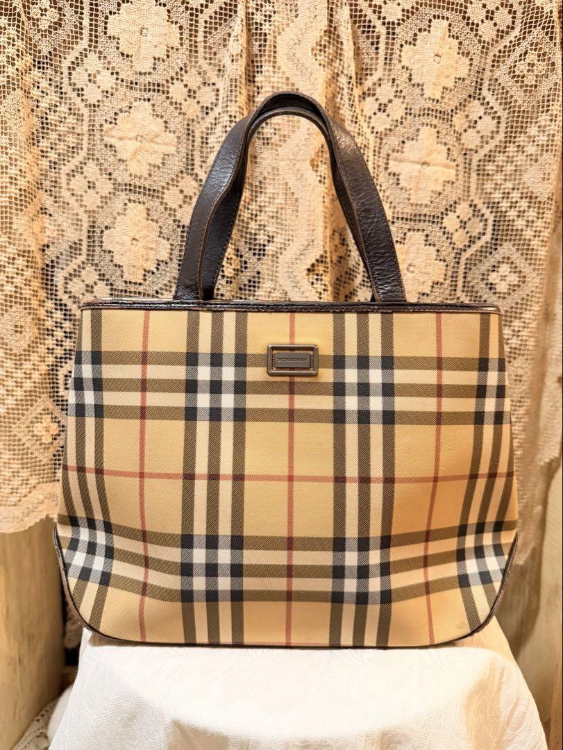 BURBERRY ハンドバッグ　トートバッグ　ノバチェック　ノヴァチェック