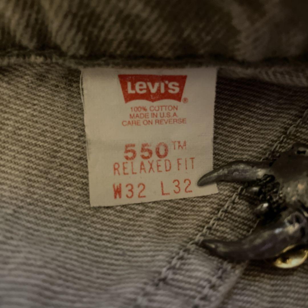 USA製 Levi's リーバイス550 90s 超レア　先染めモスグリーン