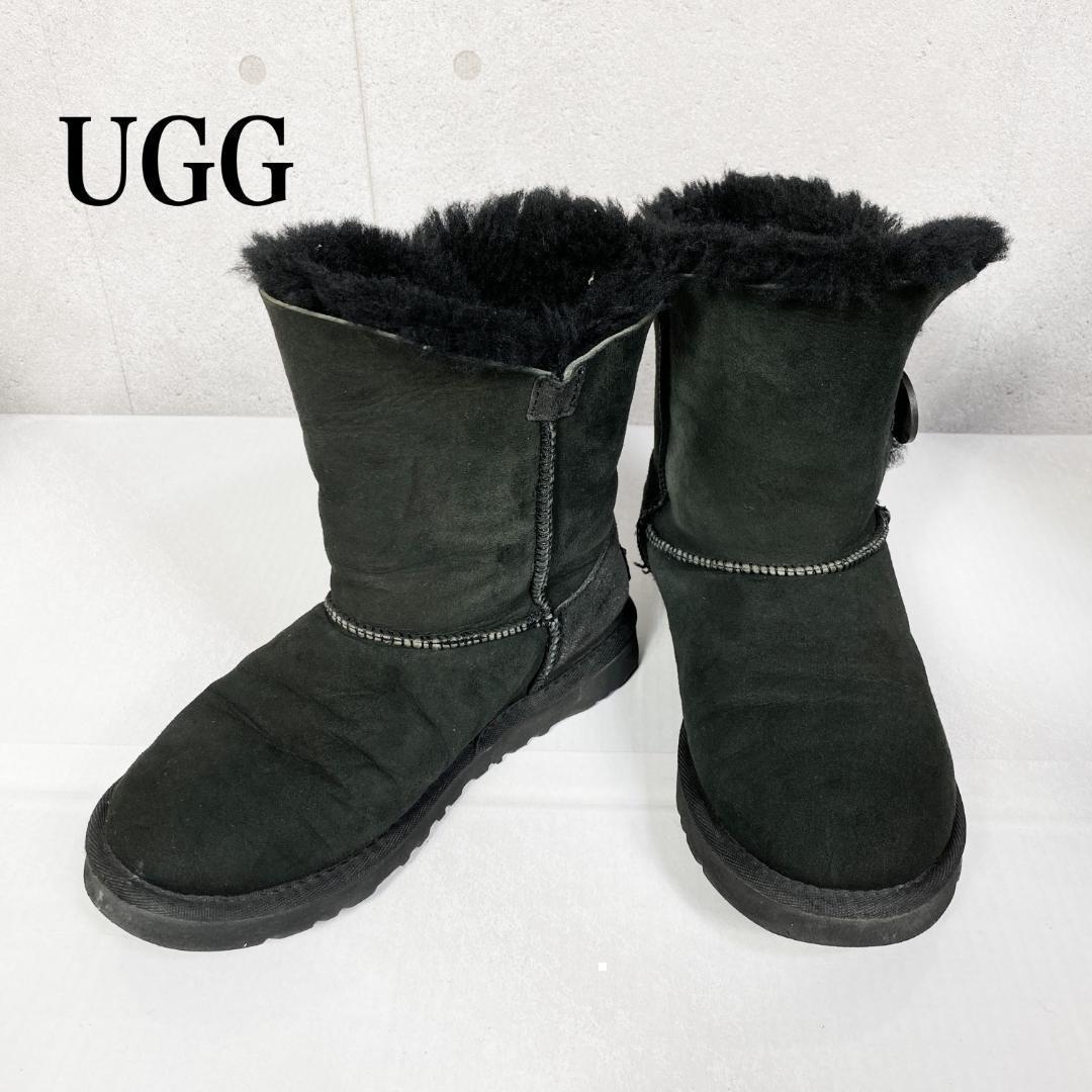 UGG ムートンブーツ 22cm UGG】アグ (22cm) ムートンブーツ ボタン付き - メルカリ