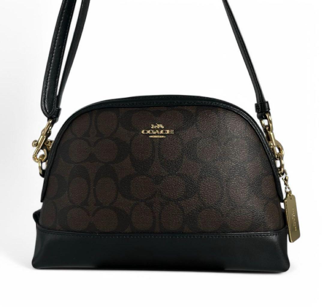 【未使用級】コーチ COACH ショルダーバッグ PVC シグネチャー 斜め掛け COACHコーチ ショルダーバッグ PVC シグネチャー レザー 2way