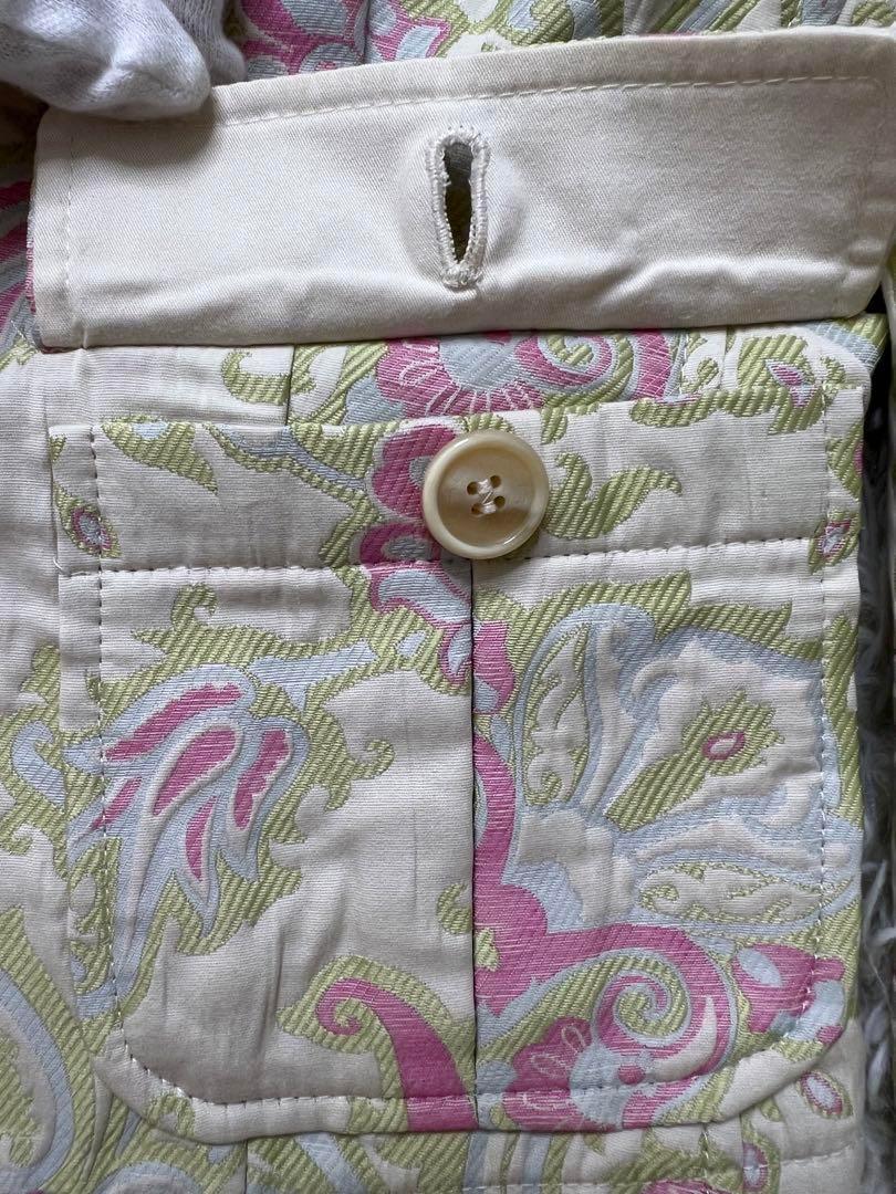 特価商品  ダメージ有】ETRO エトロ 花柄 ペイズリー柄 コットンジャケット ジャケット・アウター