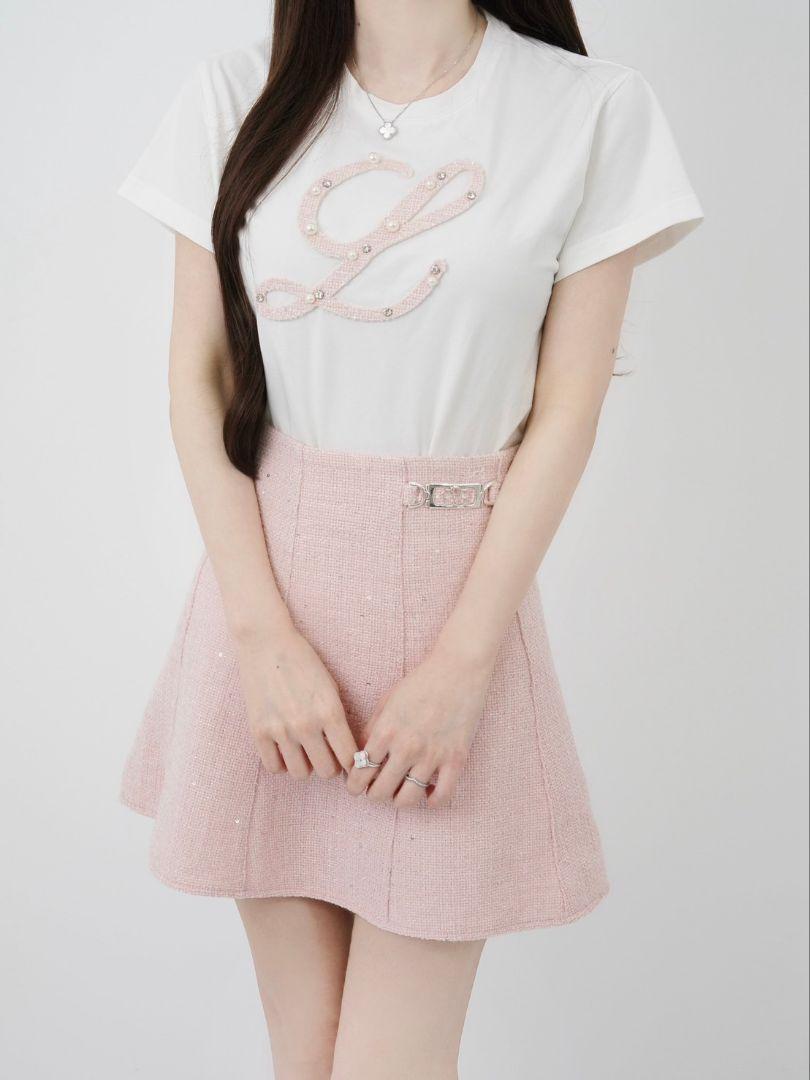 ピンク Lumignon original tweed bijou lumi T - メルカリ