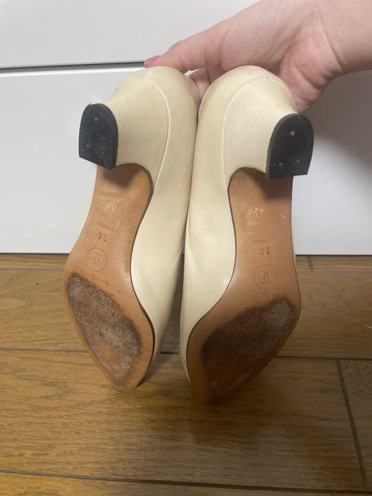 シャネル パンプス 36ハーフ