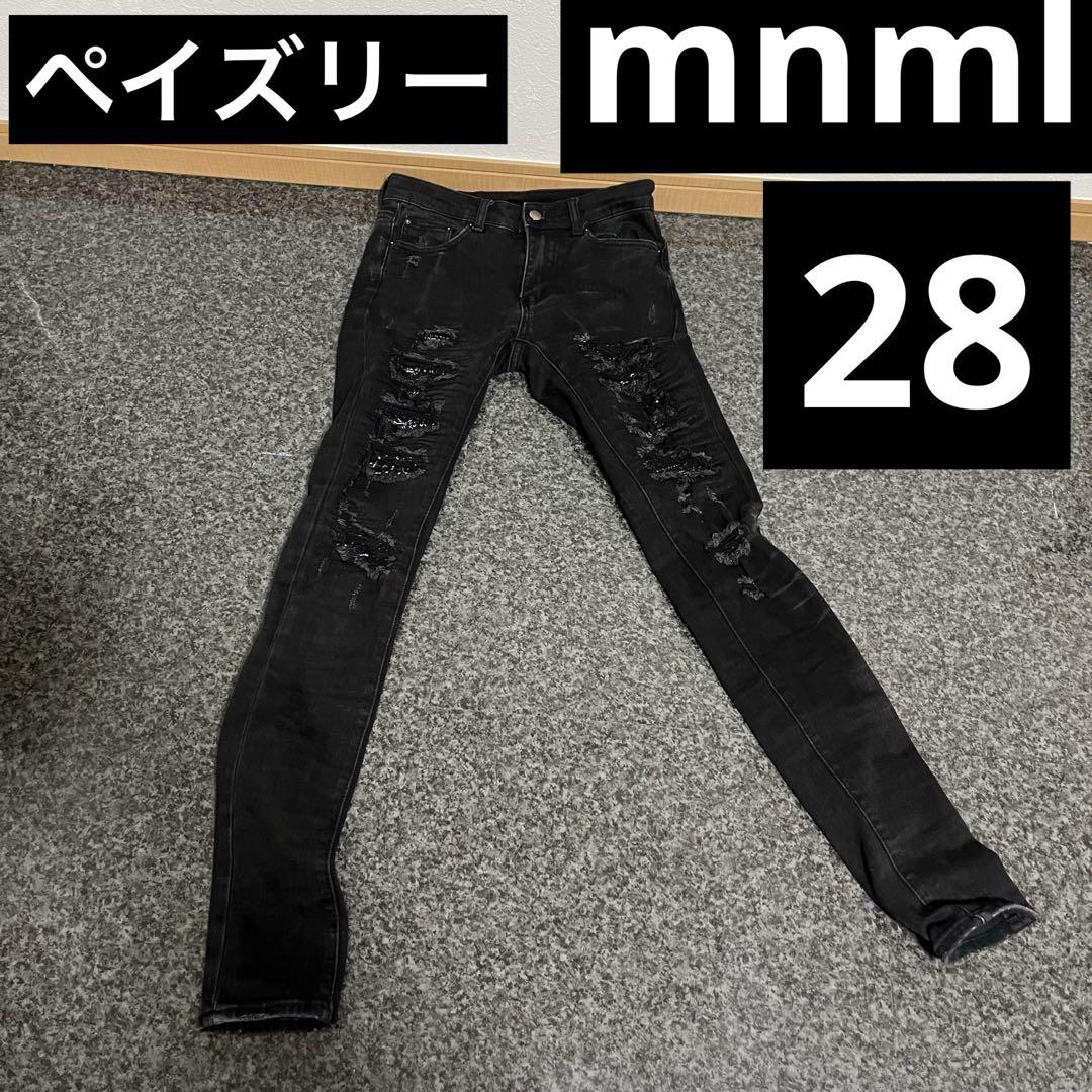 Mnml スキニーデニム　ペイズリー　28