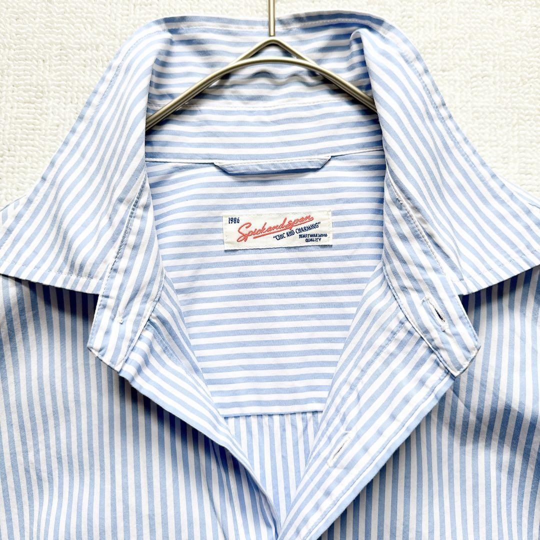 【美品】スピックアンドスパン　コットンブロードワイドスクエアシャツ　2024SS