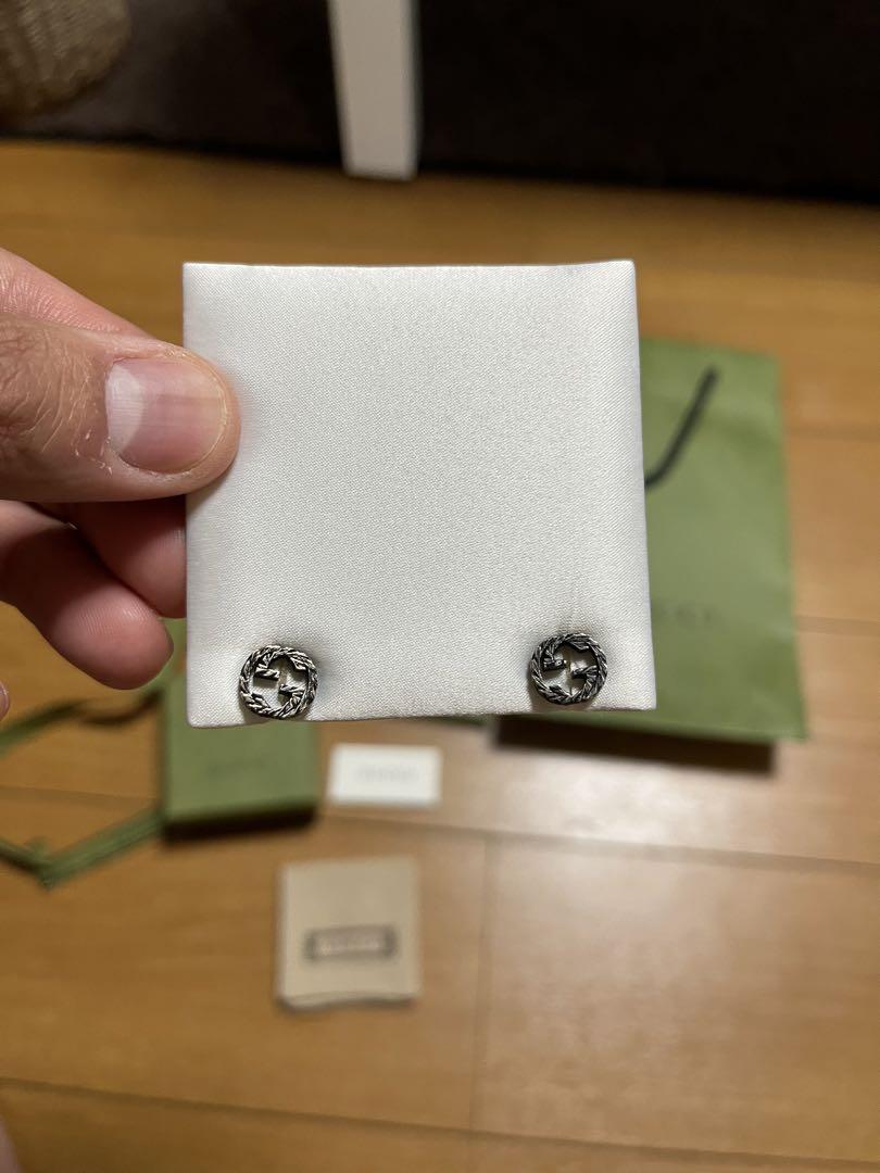 再値下げ　GUCCI メンズ　G シルバー ピアス