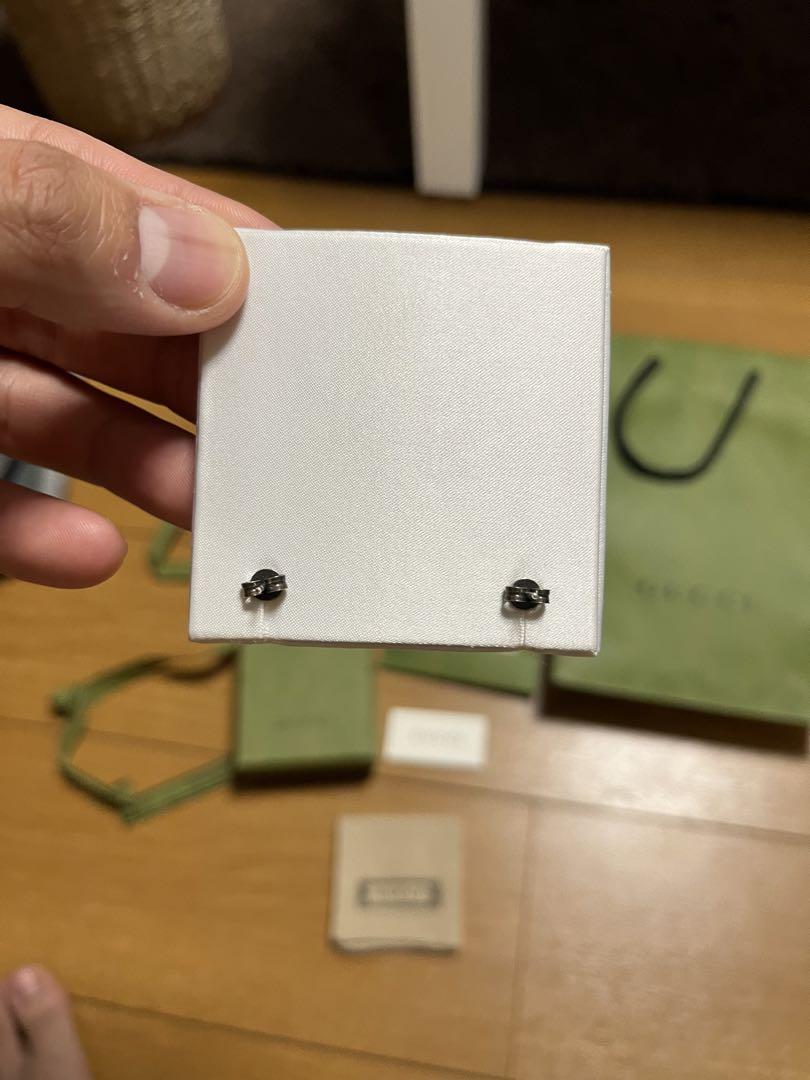 再値下げ　GUCCI メンズ　G シルバー ピアス