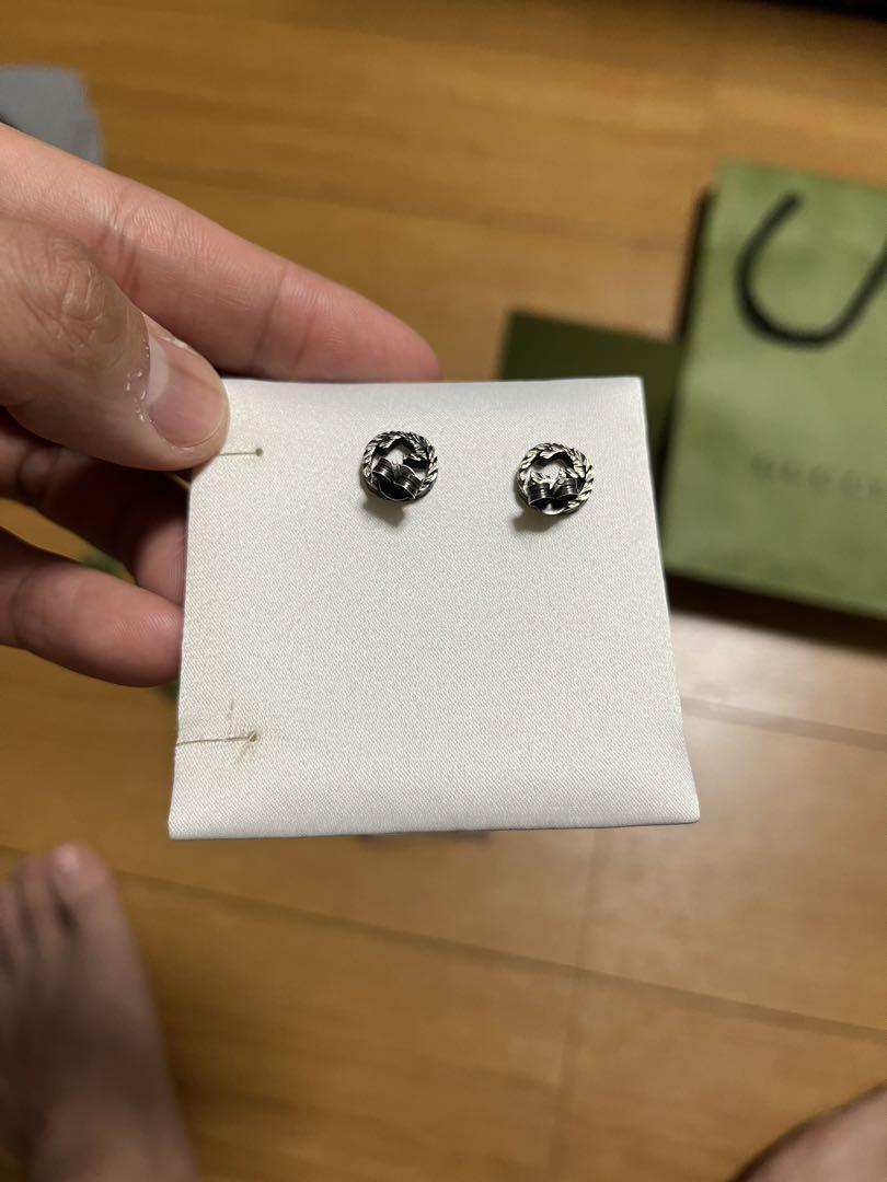 再値下げ　GUCCI メンズ　G シルバー ピアス