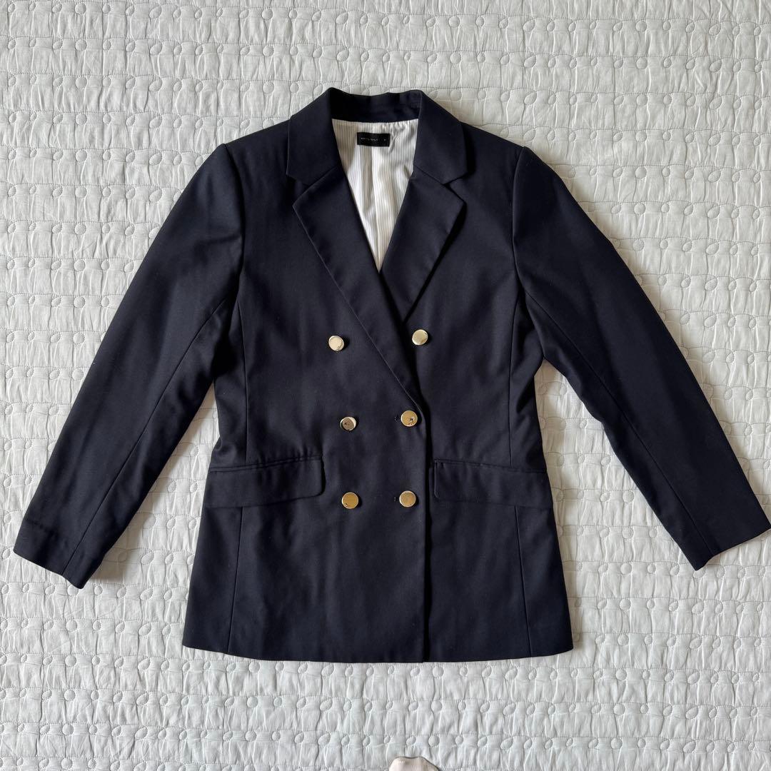 apart by lowrys ネイビー Wブレストジャケット