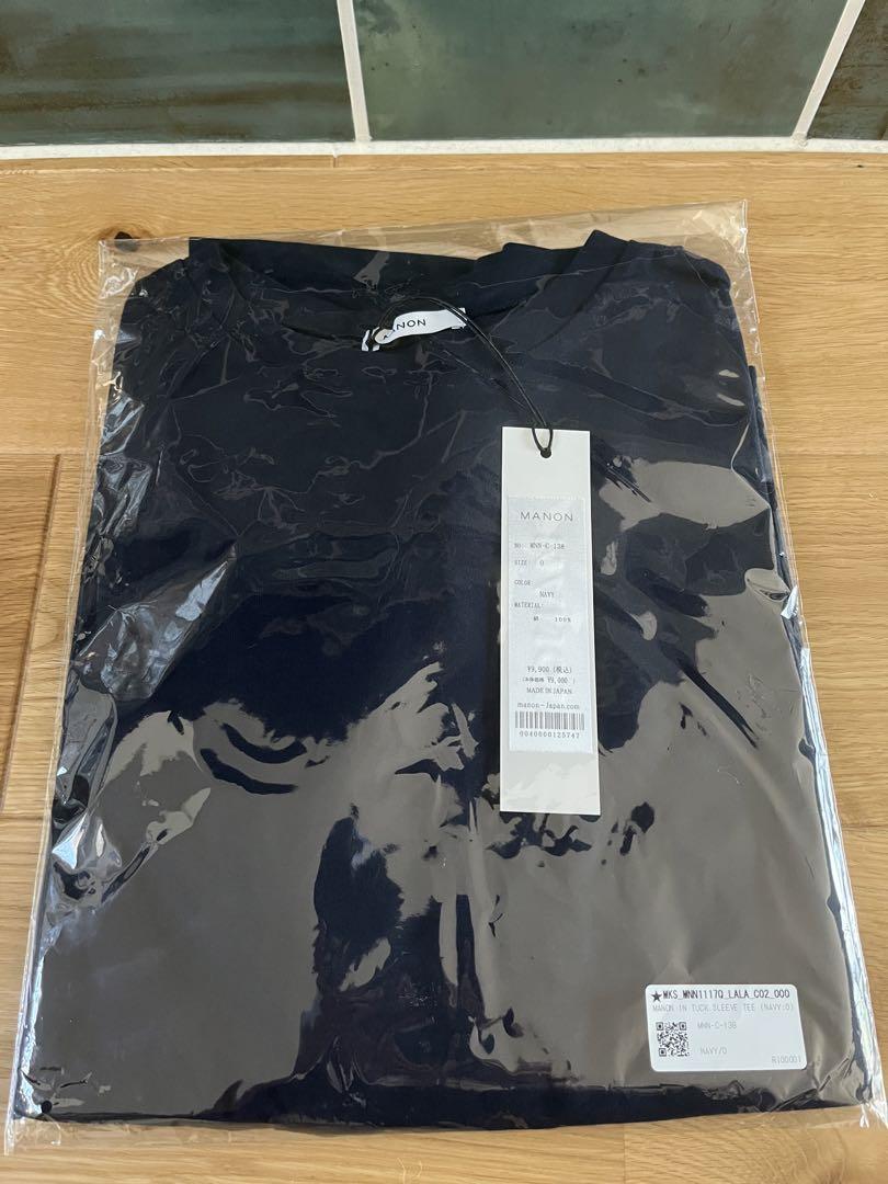 【新品＊タグ付き】MANON インタックスリーブTシャツ　ネイビー