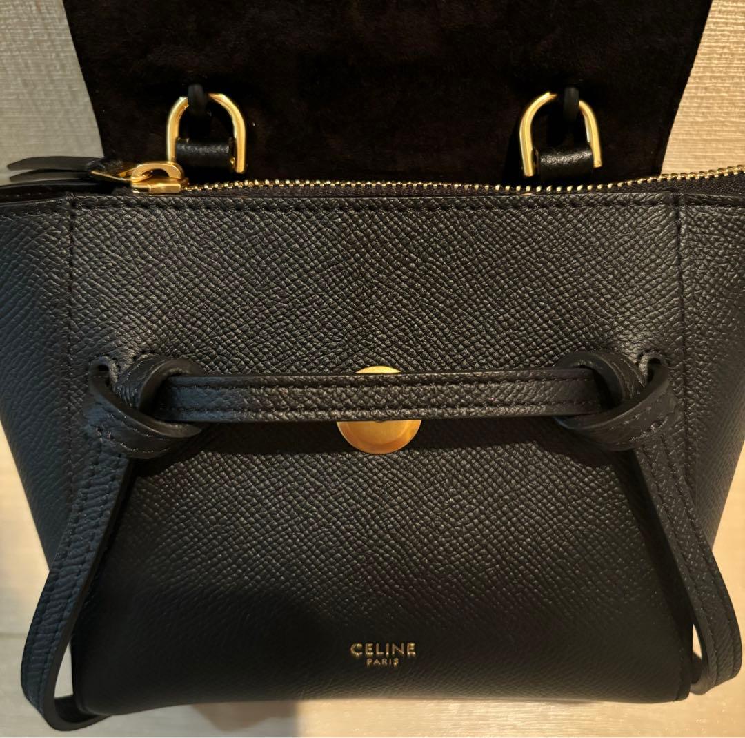 CELINE ベルトバッグ ピコ ブラック 保存袋付き CELINE ベルトバッグ ピコ ブラック 保存袋付き