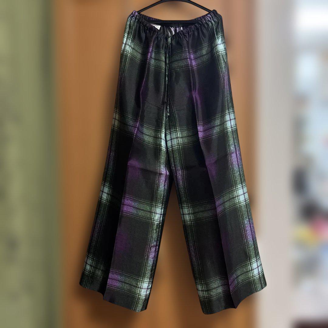 DRIES VAN NOTEN チェック柄パンツ サイズ34
