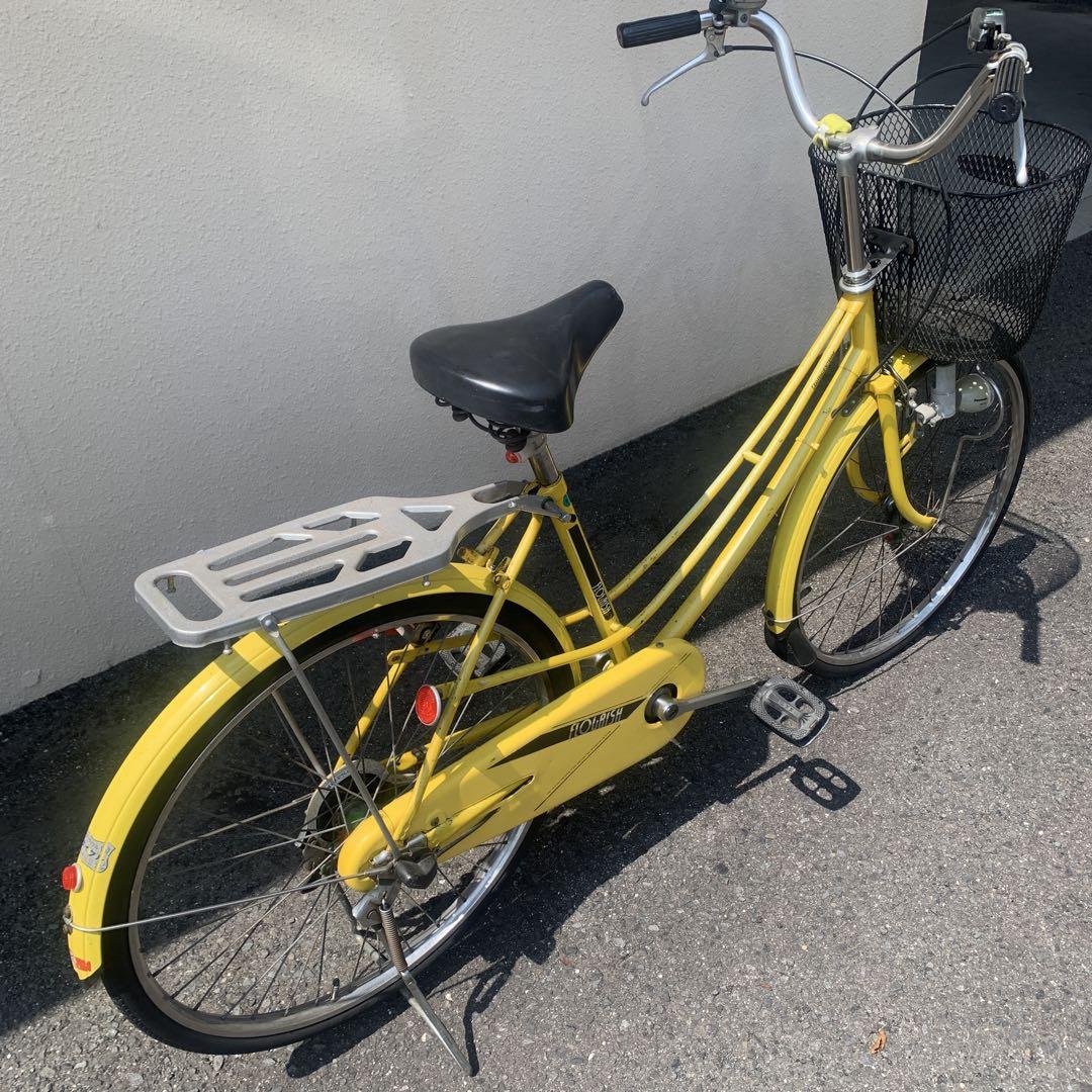 ブリジストン　日本製　シティサイクル バスケット付き