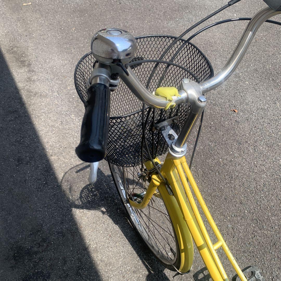ブリジストン　日本製　シティサイクル バスケット付き