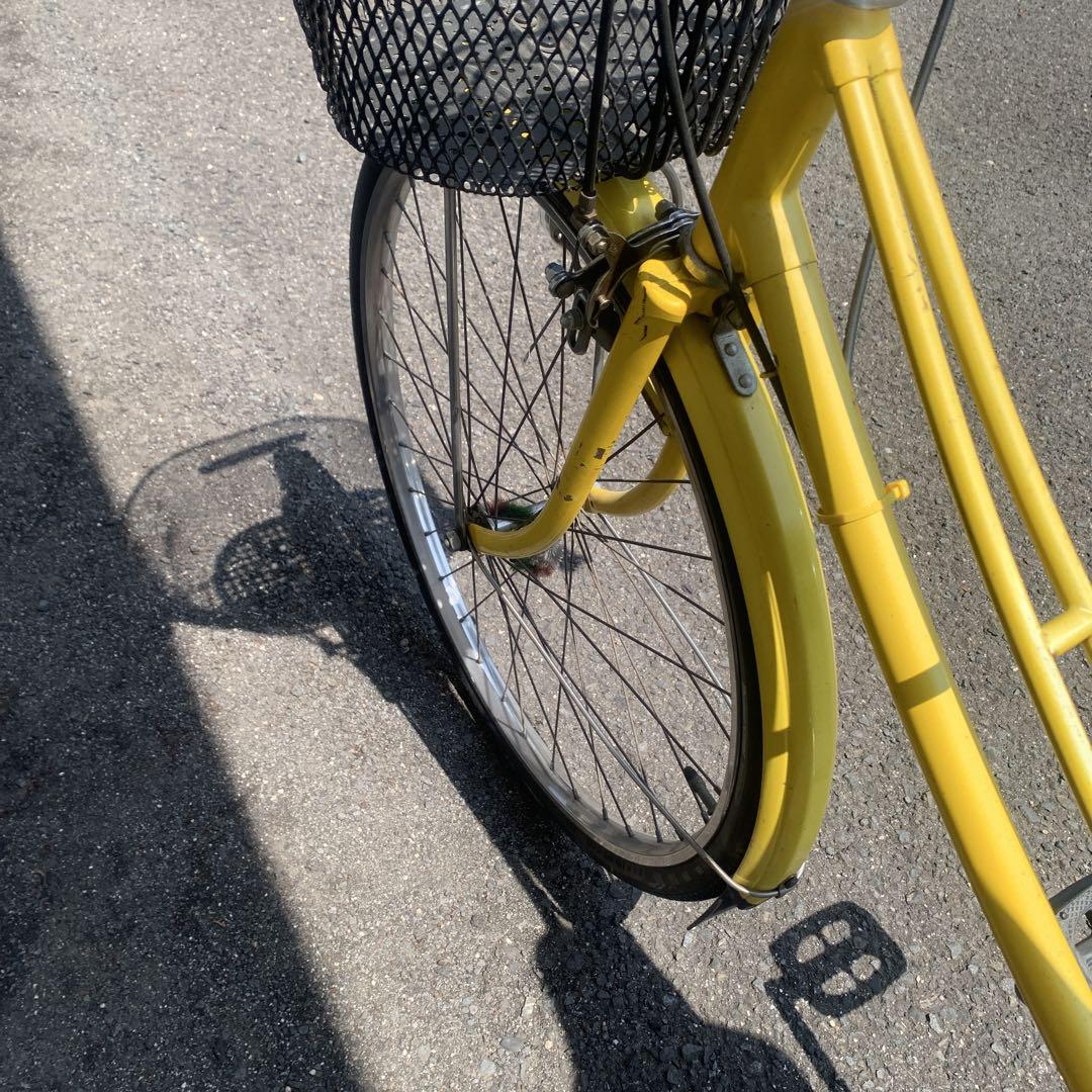 ブリジストン　日本製　シティサイクル バスケット付き