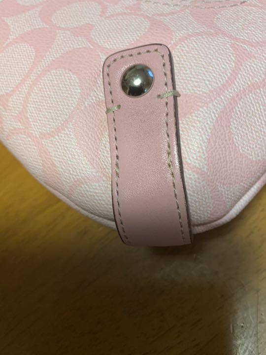 美品 ショルダーバック ピンク QhIEC-m56654974060 coach 正規激安