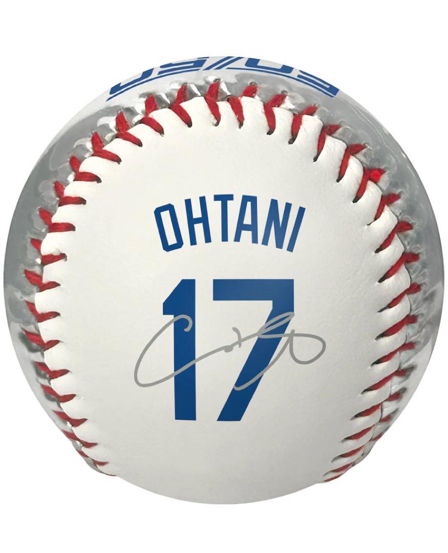 ④ MLB ドジャース公式 大谷翔平 50 /50 記念 プリントサイン ボール
