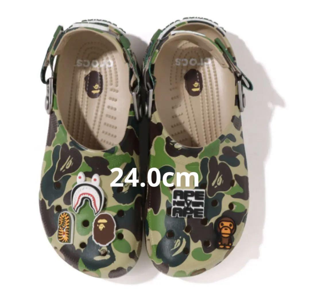 BAPE CROCS CLOG ABC CAMO GREEN 24cm