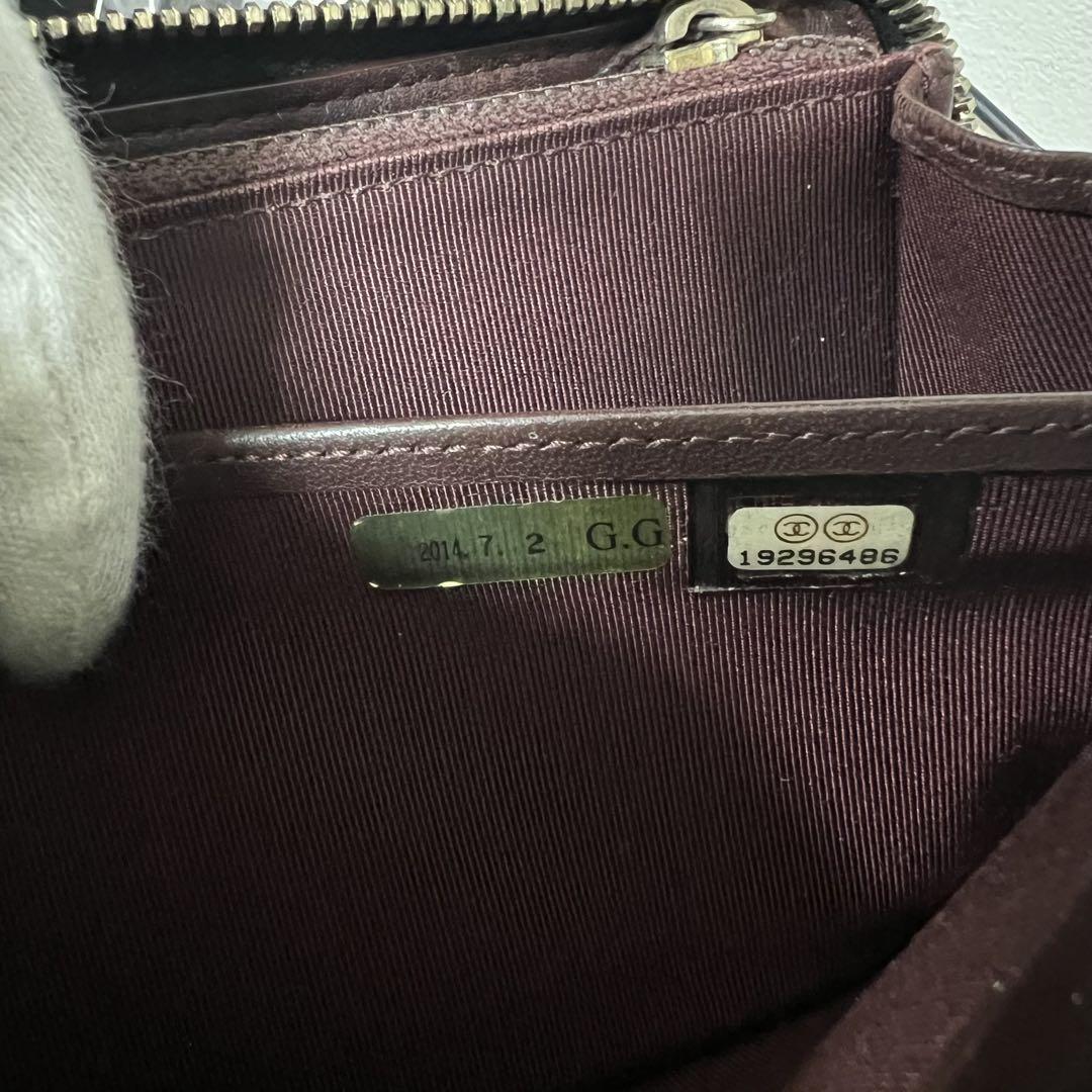 の*ん様 CHANEL マトラッセ　ブラックレザー 長財布 キルティング