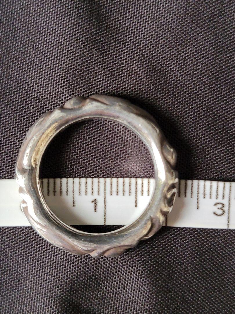 Chrome Hearts スクロールバンドリング 16号シルバー925